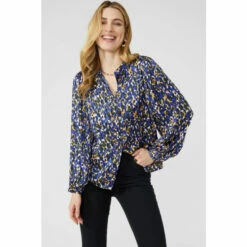 Maine Printed Button Through Blouse For Female -Maine New England Shop unnamed file 1012