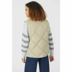 Maine Collar Borg Trim Quilted Gilet For Female -Maine New England Shop unnamed file 1022