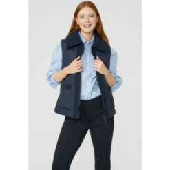 Maine Collar Borg Trim Quilted Gilet For Female -Maine New England Shop unnamed file 1025