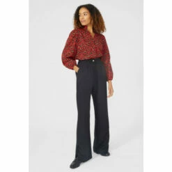 Maine Wide Leg Split Trouser For Female