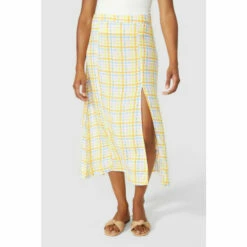 Maine Patchwork Print Midi Skirt For Female -Maine New England Shop unnamed file 1036