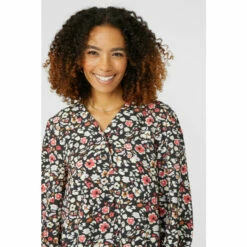 Maine Animal Print Button Through Tunic Dress For Female -Maine New England Shop unnamed file 1060