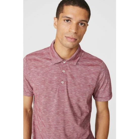 Maine Self Stripe Polo For Male 4 Maine Self Stripe Polo For Male - Image 2