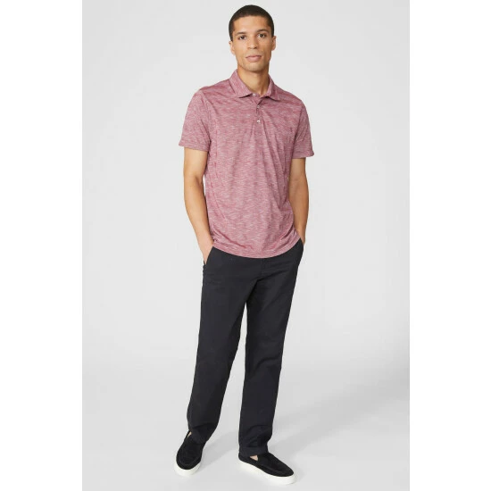 Maine Self Stripe Polo For Male 6 Maine Self Stripe Polo For Male - Image 4