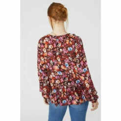 Maine Floral Printed Frill Detail Top For Female -Maine New England Shop unnamed file 1103