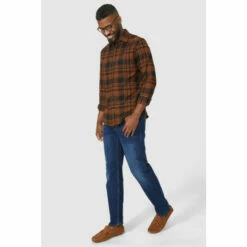 Maine Brushed Cotton Multi Check Shirt For Male -Maine New England Shop unnamed file 1142