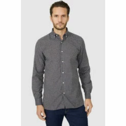 Maine Brushed Double Check Shirt For Male -Maine New England Shop unnamed file 116