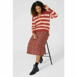 Maine Brushed Floral Printed Skirt For Female -Maine New England Shop unnamed file 1160