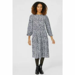 Maine Floral Printed Midi Dress For Female