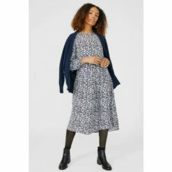 Maine Floral Printed Midi Dress For Female -Maine New England Shop unnamed file 1171