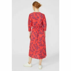 Maine Tie Waist 3/4 Sleeve Floral Print Dress For Female -Maine New England Shop unnamed file 1183