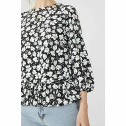 Maine Printed Frill Detail Top For Female -Maine New England Shop unnamed file 1200