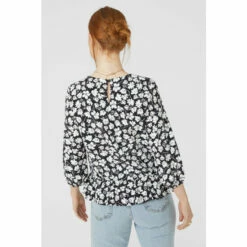 Maine Printed Frill Detail Top For Female -Maine New England Shop unnamed file 1201