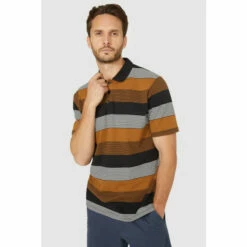 Maine Large Varied Stripe Polo For Male