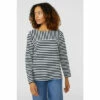 Maine Mixed Stripe Long Sleeve Top For Female -Maine New England Shop unnamed file 1229