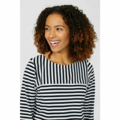 Maine Mixed Stripe Long Sleeve Top For Female -Maine New England Shop unnamed file 1231