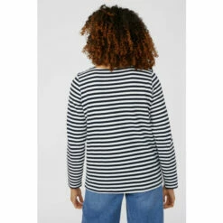 Maine Mixed Stripe Long Sleeve Top For Female -Maine New England Shop unnamed file 1232