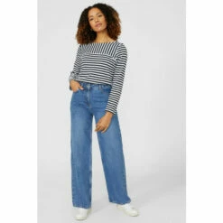 Maine Mixed Stripe Long Sleeve Top For Female -Maine New England Shop unnamed file 1233