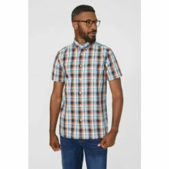 Maine Large Multi Check Shirt For Male