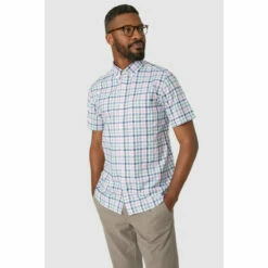 Maine Bright Check Shirt For Male