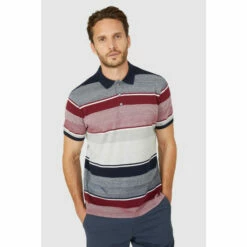 Maine Textured Multi Stripe Polo For Male -Maine New England Shop unnamed file 1314
