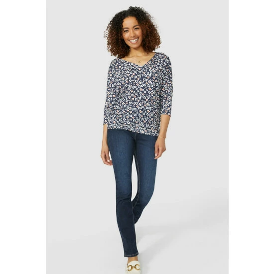 Maine Batwing Floral Print Top For Female 4 Maine Batwing Floral Print Top For Female - Image 2