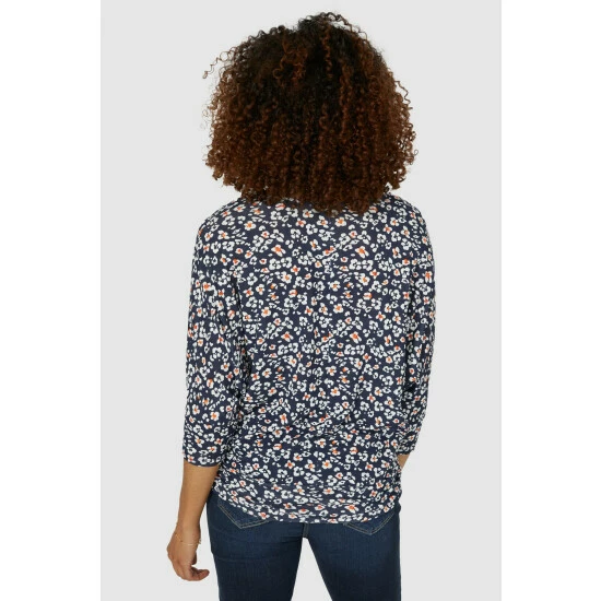 Maine Batwing Floral Print Top For Female 6 Maine Batwing Floral Print Top For Female - Image 4