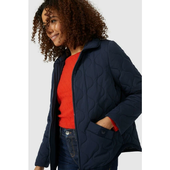 Maine Padded Quilted Jacket With Collar For Female 8 Maine Padded Quilted Jacket With Collar For Female - Image 6
