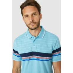 Maine Short Sleeve Chest Stripe Polo For Male -Maine New England Shop unnamed file 1360