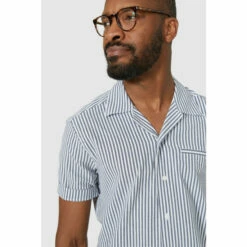 Maine Seersucker Stripe Revere Shirt For Male -Maine New England Shop unnamed file 1366