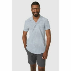 Maine Seersucker Stripe Revere Shirt For Male -Maine New England Shop unnamed file 1369