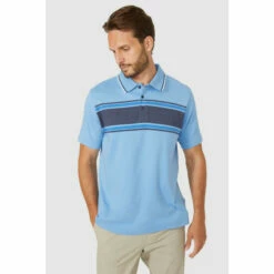 Maine Birdseye Multi Stripe Polo For Male