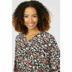 Maine Animal Print Button Through Top For Female -Maine New England Shop unnamed file 1434