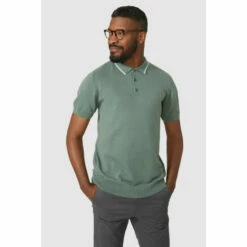 Maine Premium Pure Cotton Knitted Polo For Male -Maine New England Shop unnamed file 15