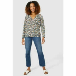 Maine Wrap Front ¾ Sleeve Ditsy Print Top For Female 12 Maine Wrap Front ¾ Sleeve Ditsy Print Top For Female -Maine New England Shop unnamed file 1505