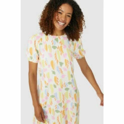 Maine Tulip Print Scoop Neck Midi Dress For Female -Maine New England Shop unnamed file 1532