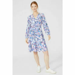 Maine ¾ Sleeve Floral Printed Wrap Dress For Female 16 Maine ¾ Sleeve Floral Printed Wrap Dress For Female -Maine New England Shop unnamed file 1547