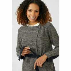 Maine Longline Belted Textured Coatigan For Female -Maine New England Shop unnamed file 1578