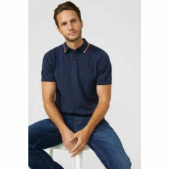 Maine Premium Pure Cotton Knitted Polo For Male -Maine New England Shop unnamed file 16