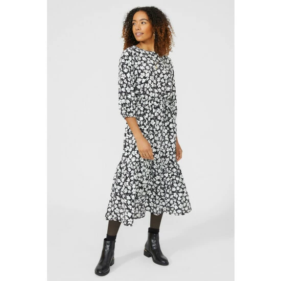 Maine Printed Tiered Midi Dress For Female 3 Maine Printed Tiered Midi Dress For Female