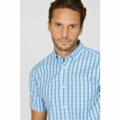 Maine Aqua Check Shirt For Male -Maine New England Shop unnamed file 1662