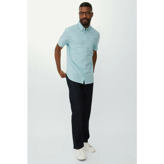 Maine Mini Check Overshirt For Male 4 Maine Mini Check Overshirt For Male - Image 2