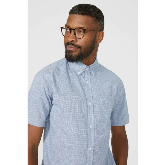 Maine Mini Dogtooth Shirt For Male 5 Maine Mini Dogtooth Shirt For Male - Image 3