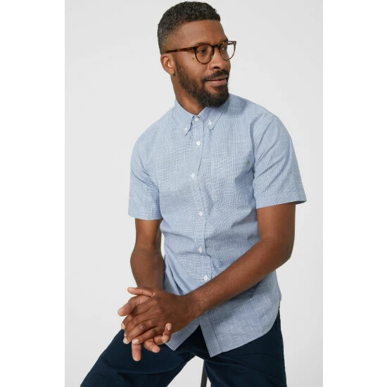 Maine Mini Dogtooth Shirt For Male 7 Maine Mini Dogtooth Shirt For Male - Image 5