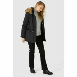 Maine Padded Borg Lined Coat With Fur Hood For Female 12 Maine Padded Borg Lined Coat With Fur Hood For Female -Maine New England Shop unnamed file 1740