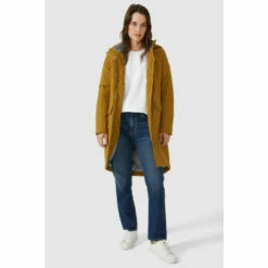 Maine Waterproof Hooded Teddy Fur Lined Coat For Female -Maine New England Shop unnamed file 1745