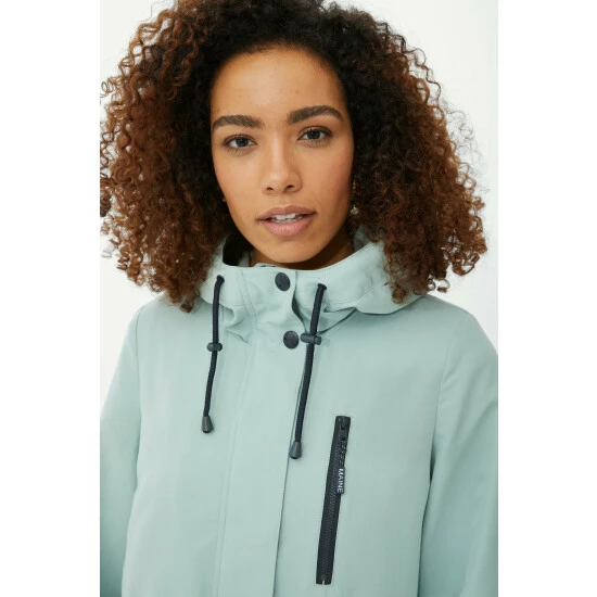 Maine Fleece Lined Raincoat With Hood For Female 5 Maine Fleece Lined Raincoat With Hood For Female - Image 3