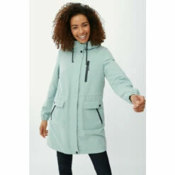 Maine Fleece Lined Raincoat With Hood For Female -Maine New England Shop unnamed file 1778