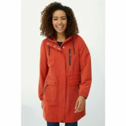 Maine Fleece Lined Raincoat With Hood For Female -Maine New England Shop unnamed file 1779