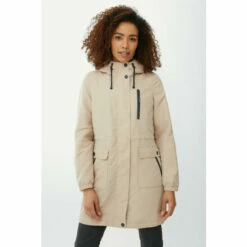 Maine Fleece Lined Raincoat With Hood For Female -Maine New England Shop unnamed file 1782